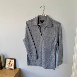 100% Cashmere Polo Sweater